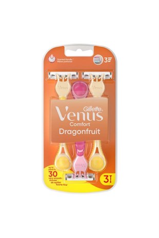Simply Venus 3 Dragonfruit Kullan At Tıraş Bıçağı 3 Adet
