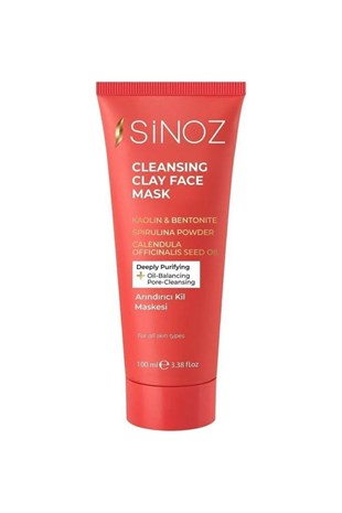 Sinoz Arındırıcı Kil Yüz Bakım Maskesi 100 ML