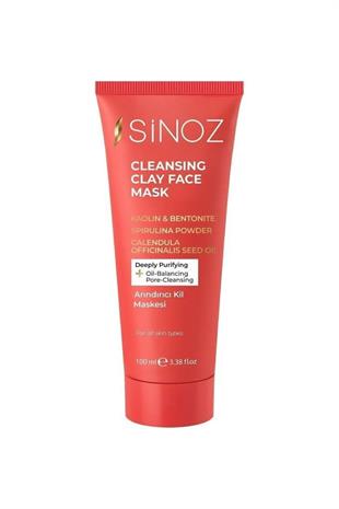 Sinoz Arındırıcı Kil Yüz Bakım Maskesi 100 ML