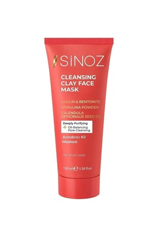 Sinoz Arındırıcı Kil Yüz Bakım Maskesi 100 ML