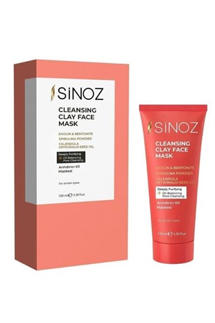Sinoz Arındırıcı Kil Yüz Bakım Maskesi 100 ML