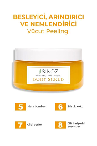 Sinoz Body Scrub Gold Aura Vücut Peelingi 250 ml