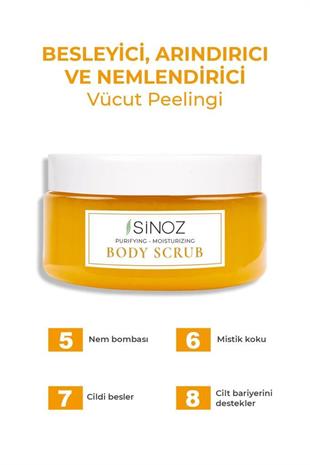 Sinoz Body Scrub Gold Aura Vücut Peelingi 250 ml