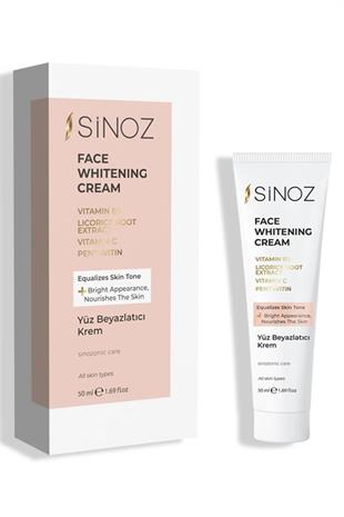 Sinoz Face Whitening Cream Yüz Beyazlatıcı Krem 50 ml
