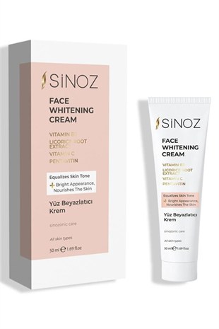 Sinoz Face Whitening Cream Yüz Beyazlatıcı Krem 50 ml