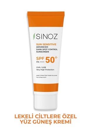 Sinoz Lekeli Ciltler SPF50+Yüz Güneş Koruyucu Krem 50 ml
