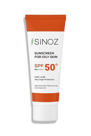 Sinoz SunScreen SPF50 PA+ Yağlı Ciltlere Özel Güneş Yüz Kremi
