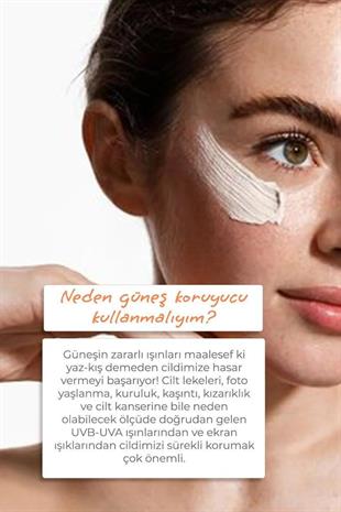 Sinoz SunScreen SPF50 PA+ Yağlı Ciltlere Özel Güneş Yüz Kremi