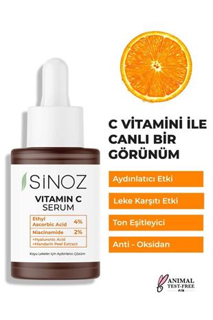 Sinoz Vitamin C Serum 30 ml Yüz Bakım Serumu