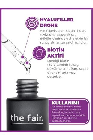 The Fair Drone-targeted Biotin Dökülme Önleyici Saç Serumu 50ml
