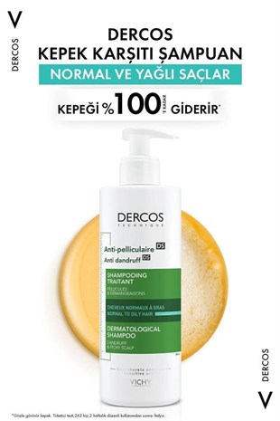Vichy Dercos Yağlı Saçlar Için Kepeğe Karşı Bakım Şampuanı 75ml