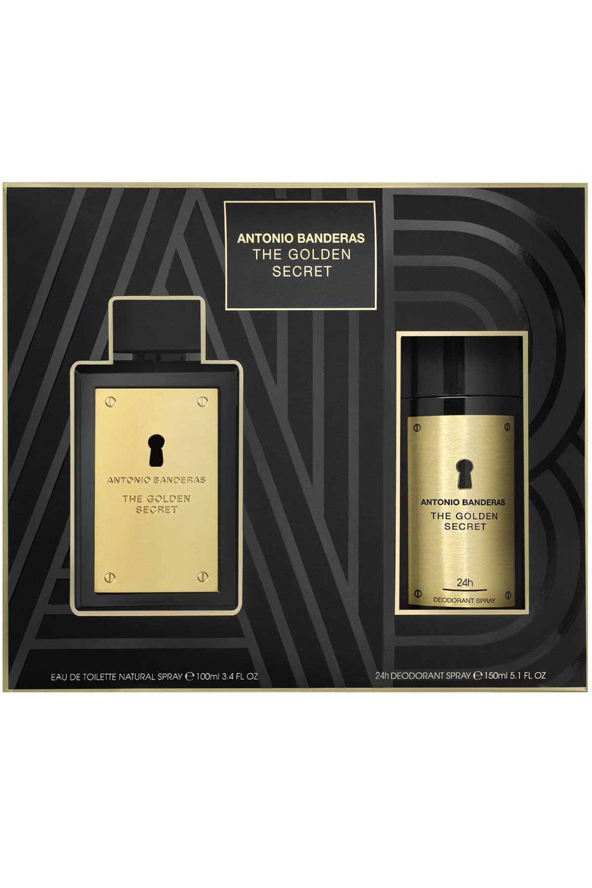 Antonio Banderas The Golden Secret EDT 100 ml Erkek Parfüm Seti