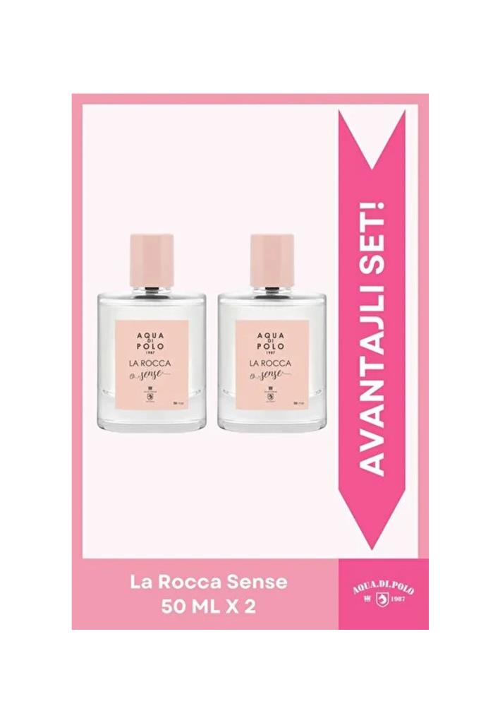 Aqua Di Polo 1987 La Rocca Sense Edp 50 ml Çiçeksi, Oryantal Ikili Kadın Parfüm Seti Stcc010501
