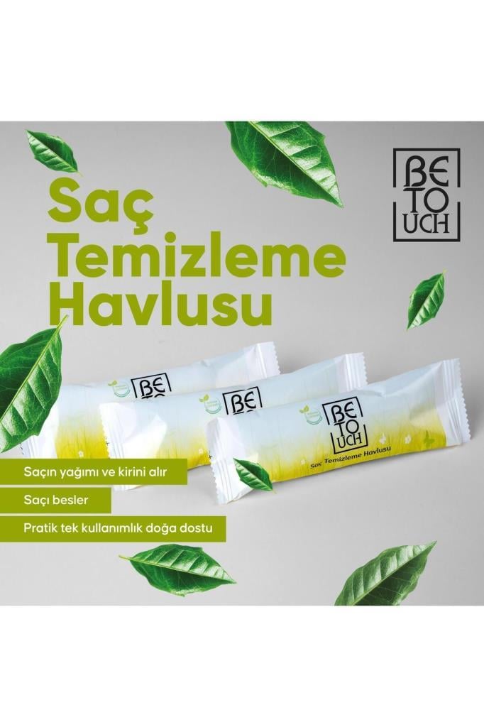 Be Touch Aloe Vera Keratin ve Kolajen İçerkli Saç Temizleme Havlusu 10 Adet