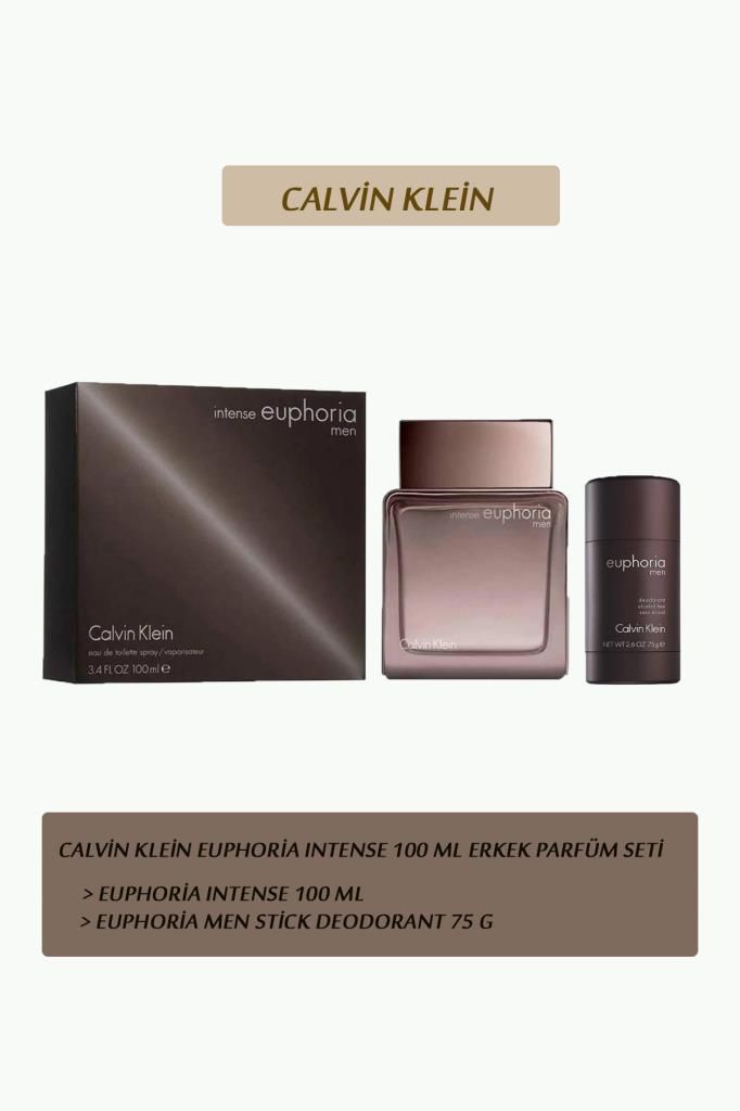 Calvin Klein Euphoria Intense EDT 100 ml Erkek Parfüm Seti 