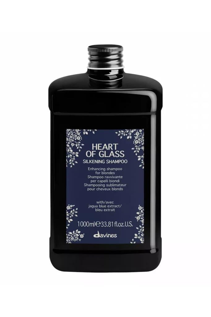 Davines Heart Of Glass Silkening Shampoo 1000 ml Sarı Saçlar İçin Bakım Şampuan