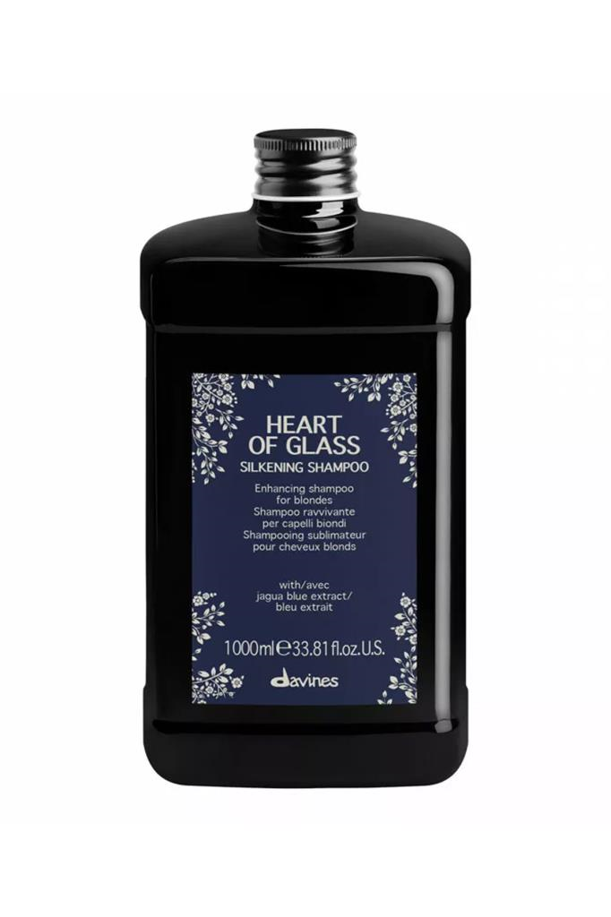 Davines Heart Of Glass Silkening Shampoo 1000 ml Sarı Saçlar İçin Bakım Şampuan