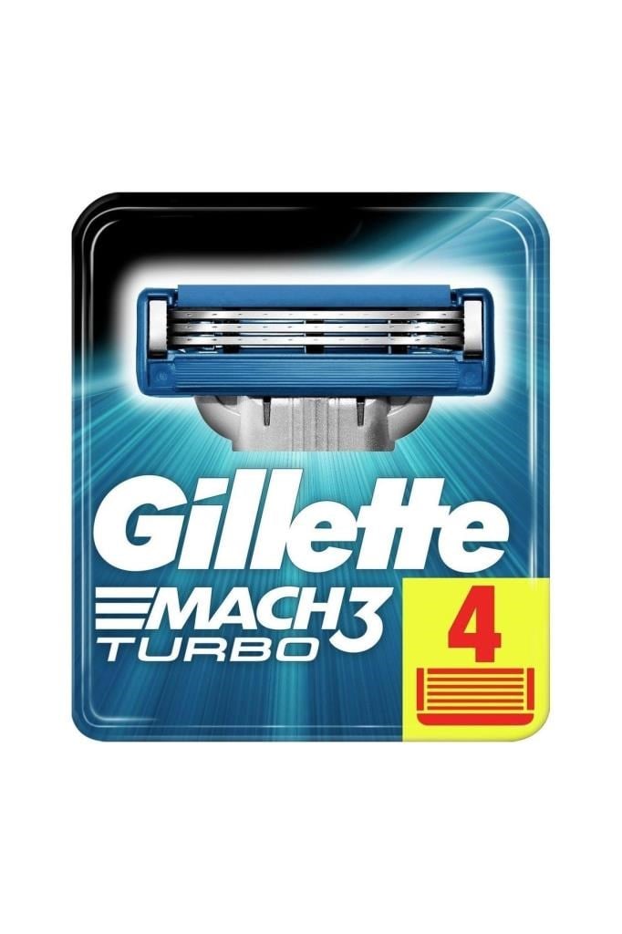Gillette Mach 3 Turbo Yedek Tıraş Bıçağı 4'lü
