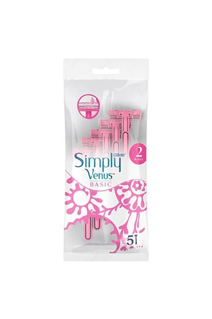 Gillette Simply Venus 2 Basic Tıraş Bıçağı 5 Adet
