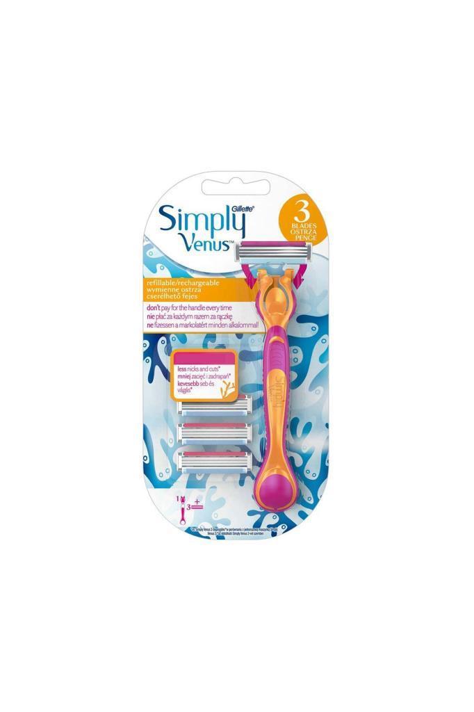 Gillette Simply Venus 3 Blades Ostrza Penge