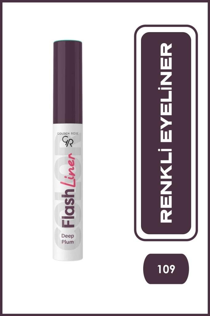 Golden Rose Flash Liner Colored Eyeliner No:109 Deep Plum - Renkli Eyeliner