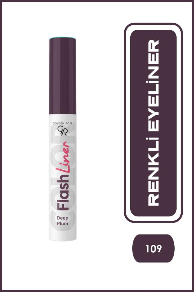 Golden Rose Flash Liner Colored Eyeliner No:109 Deep Plum - Renkli Eyeliner