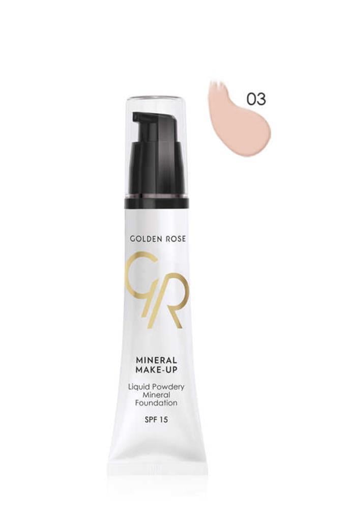Golden Rose Mineral Make Up Liquid Powdery 03 Fondöten