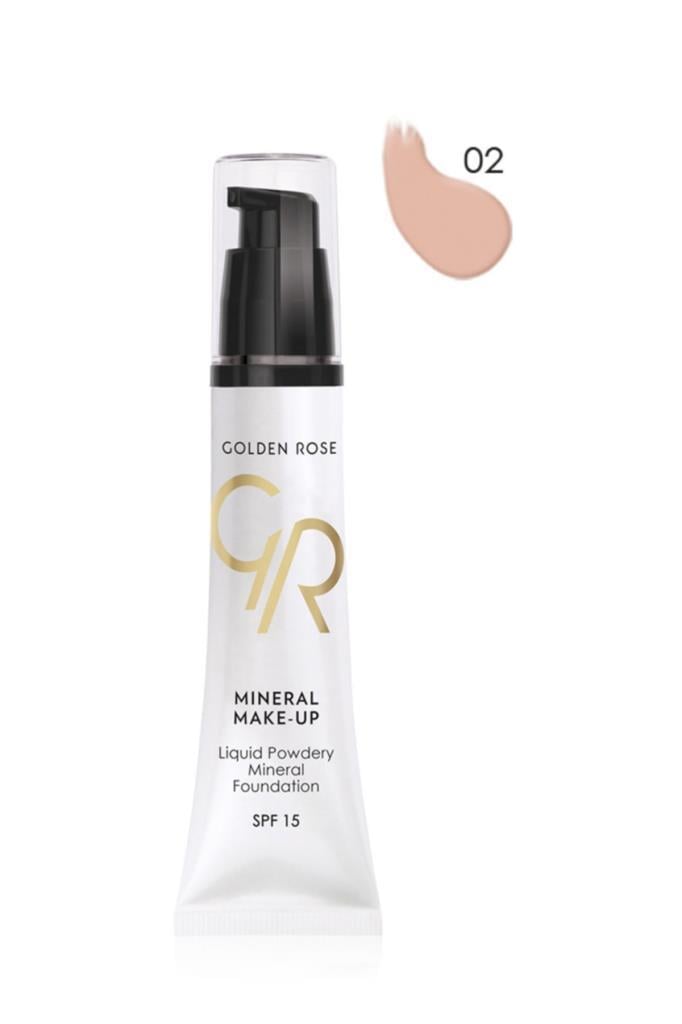 Golden Rose Mineral Make Up Liquid Powdery 02 Fondöten