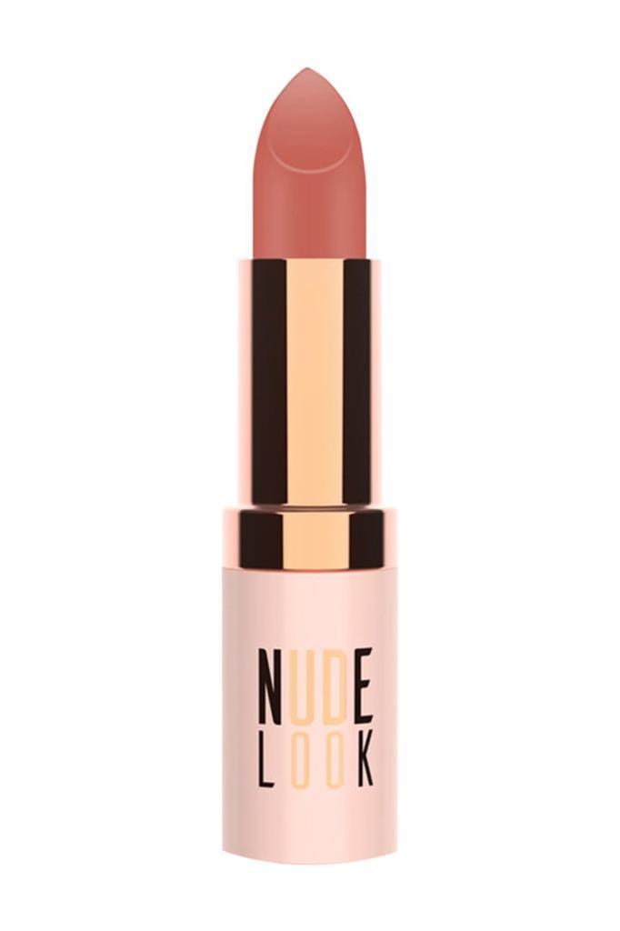 Golden Rose Nude Look Matte Lipstick 02 Peachy Nude Ruj