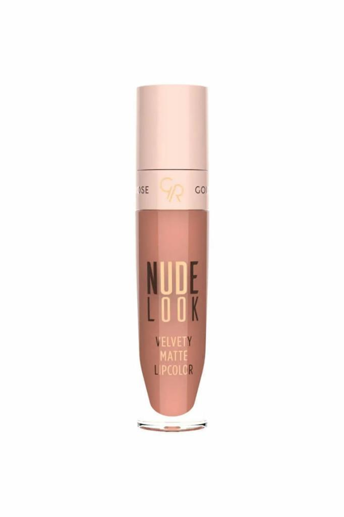 Golden Rose Nude Look Velvety Matte Lipcolour 2 Peachy Nude Ruj