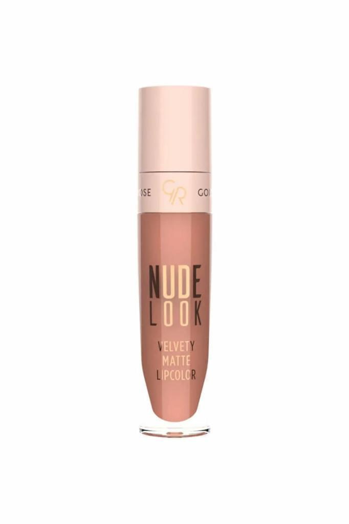 Golden Rose Nude Look Velvety Matte Lipcolour 2 Peachy Nude Ruj