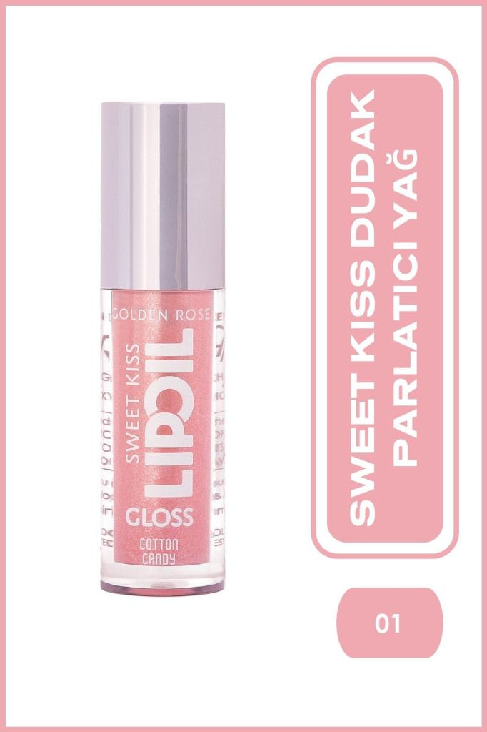 Golden Rose Sweet Kiss Lip Oil Gloss 01 Cotton Candy Dudak Parlatıcısı