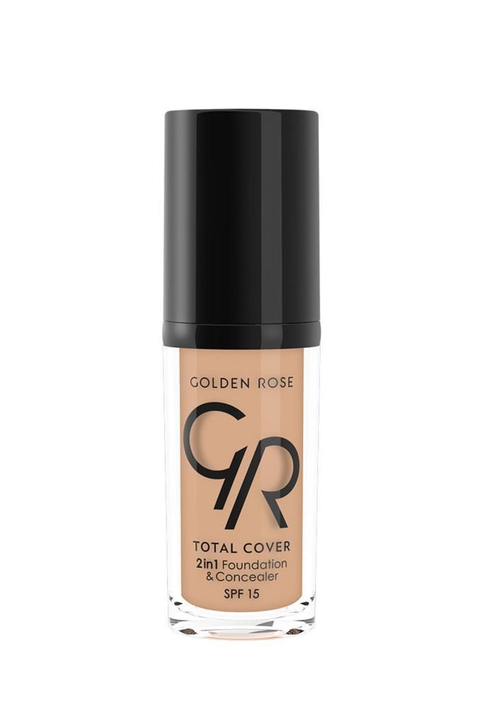 Golden Rose Total Cover Foundation 15 Warm Sand 30 ml