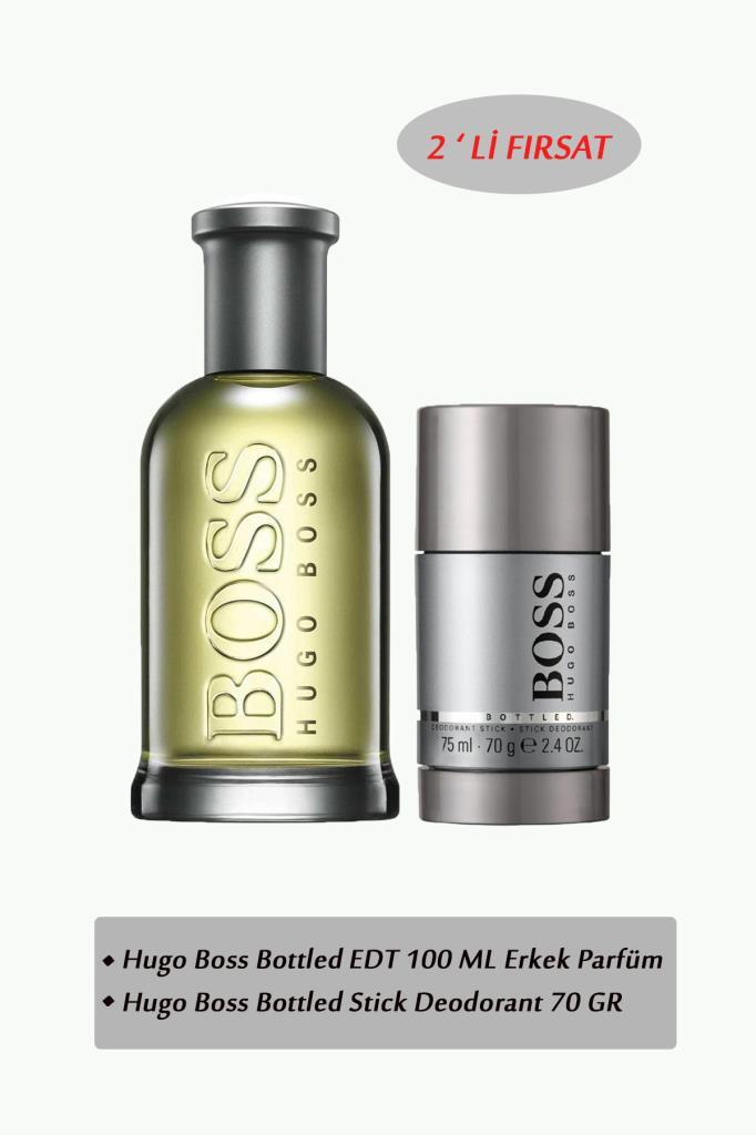 Hugo Boss Bottled EDT 100 ml Erkek Parfüm Seti