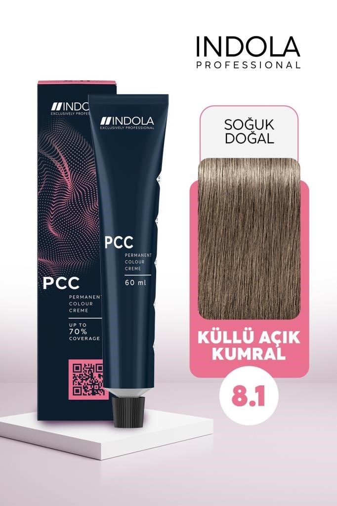 Indola PCC 8.1 Küllü Açık Kumral 60 ml Saç Boyası