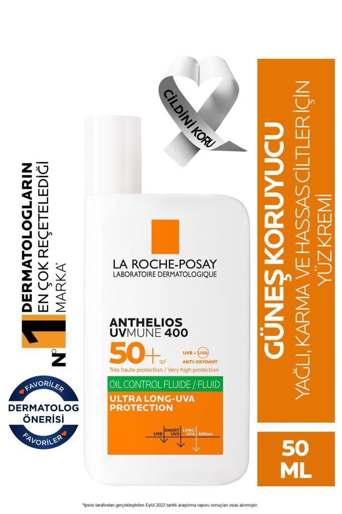 La Roche Posay Anthelios Uvmune 400 Oil Control Fluid SPF50+ 50 ml Güneş Kremi