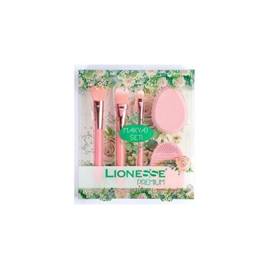 Lıonesse Premium Makyaj Fırça Seti (Pembe)