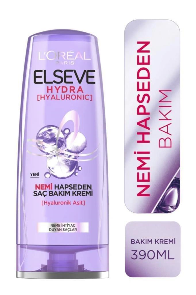 Loreal Paris Elseve Hydra Nemi Hapseden Saç Bakım Kremi 390 ml