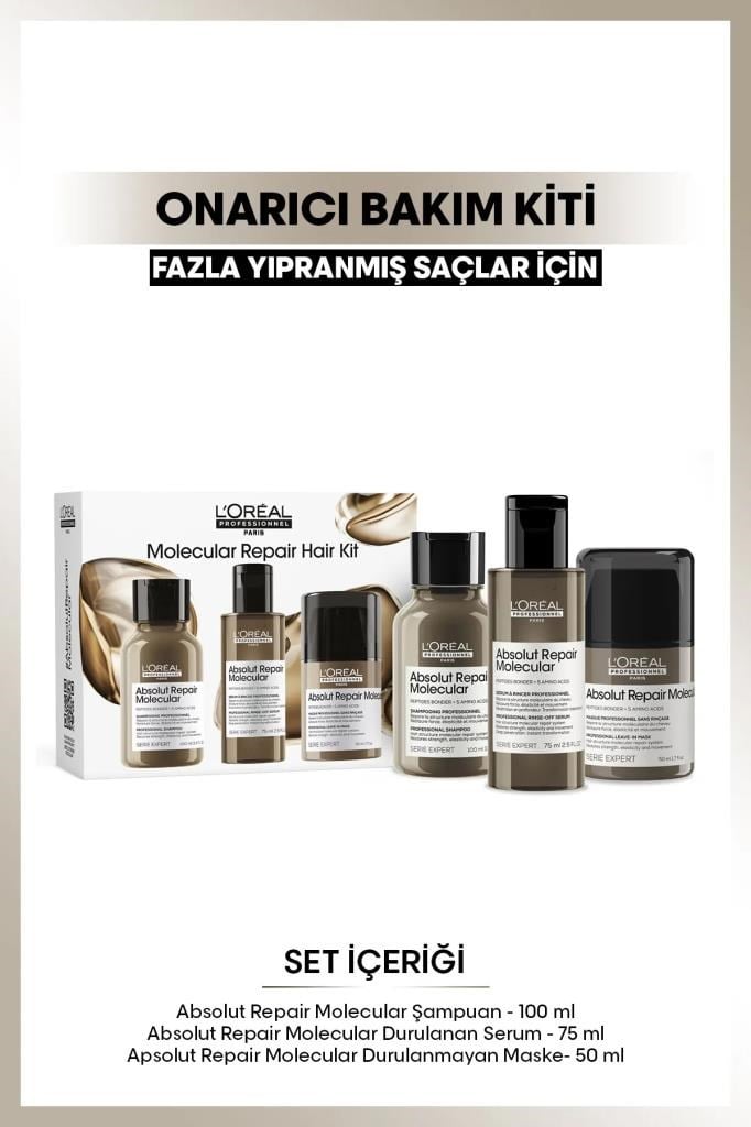 Loreal Professionnel Absolut Repair Molecular Repair Mini Set 100+75+50 ML