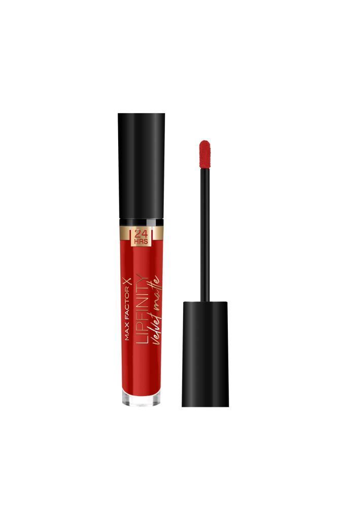 Max Factor Lipfinity Velvet Matte 025 Red Luxury Ruj 