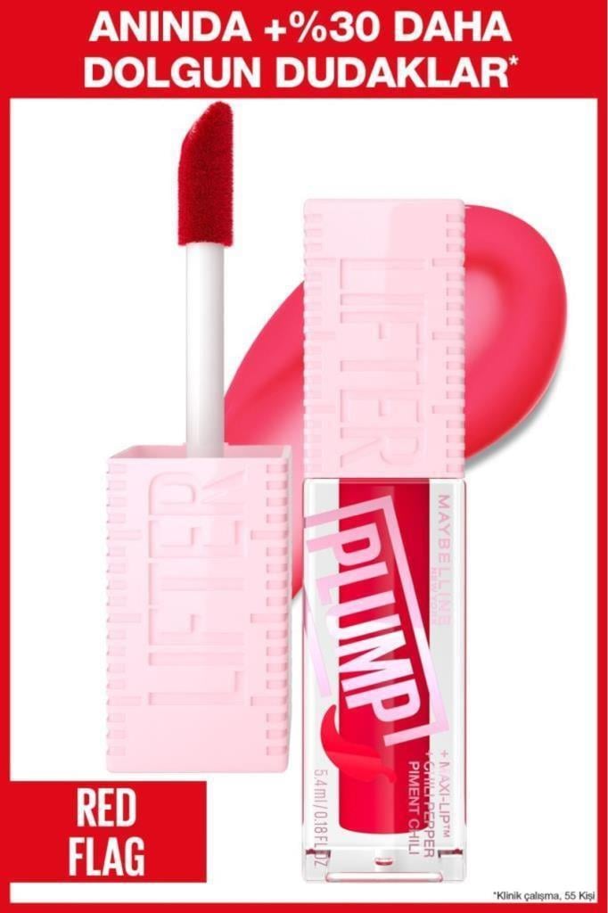Maybelline New York Lifter Plump Dudak Parlatıcısı 004 Red Flag