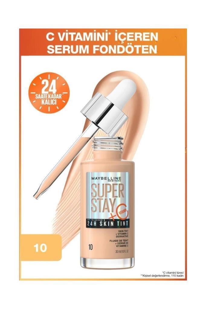 Maybelline New York Super Stay 24H Skin Tint 10 Fondöten