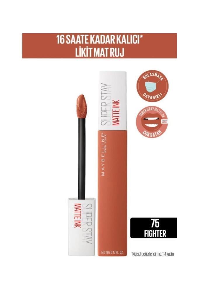 Maybelline New York Super Stay Matte Ink 75 Fighter Ruj