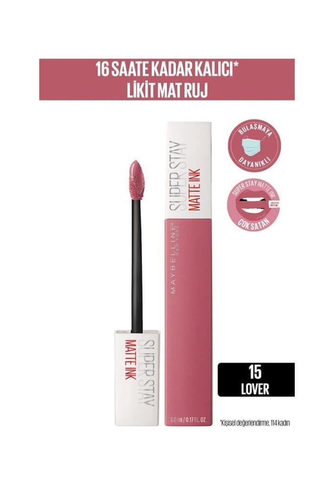 Maybelline New York Super Stay Matte Ink 15 Lover Ruj