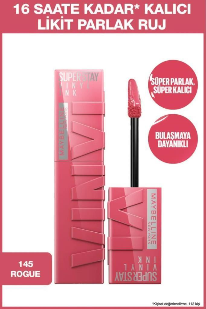 Maybelline New York Super Stay Vinyl Ink 145 Rogue Ruj