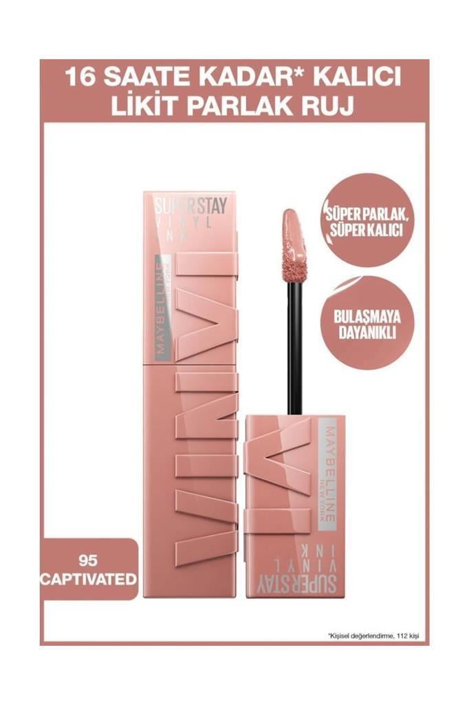 Maybelline New York Super Stay Vinyl Ink 95 Captivated Ruj