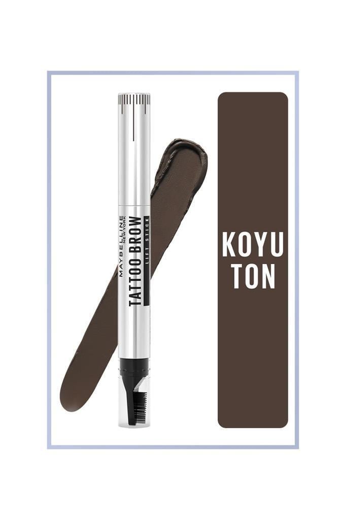 Maybelline New York Tattoo Brow Lift Stick 04 Deep Brown Kaş Kalemi
