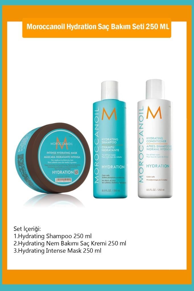 Moroccanoil Hydration Saç Bakım Seti 250 ML