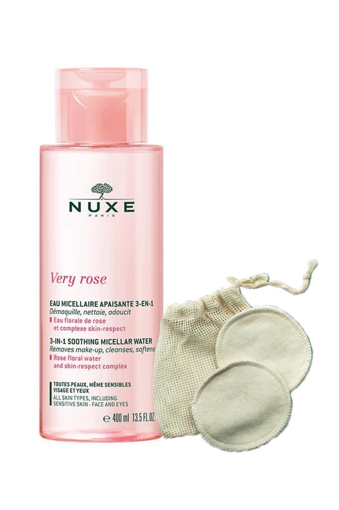 Nuxe Very Rose 3 In 1 Micellar Water 400 ml + 2'li Makyaj Pedi