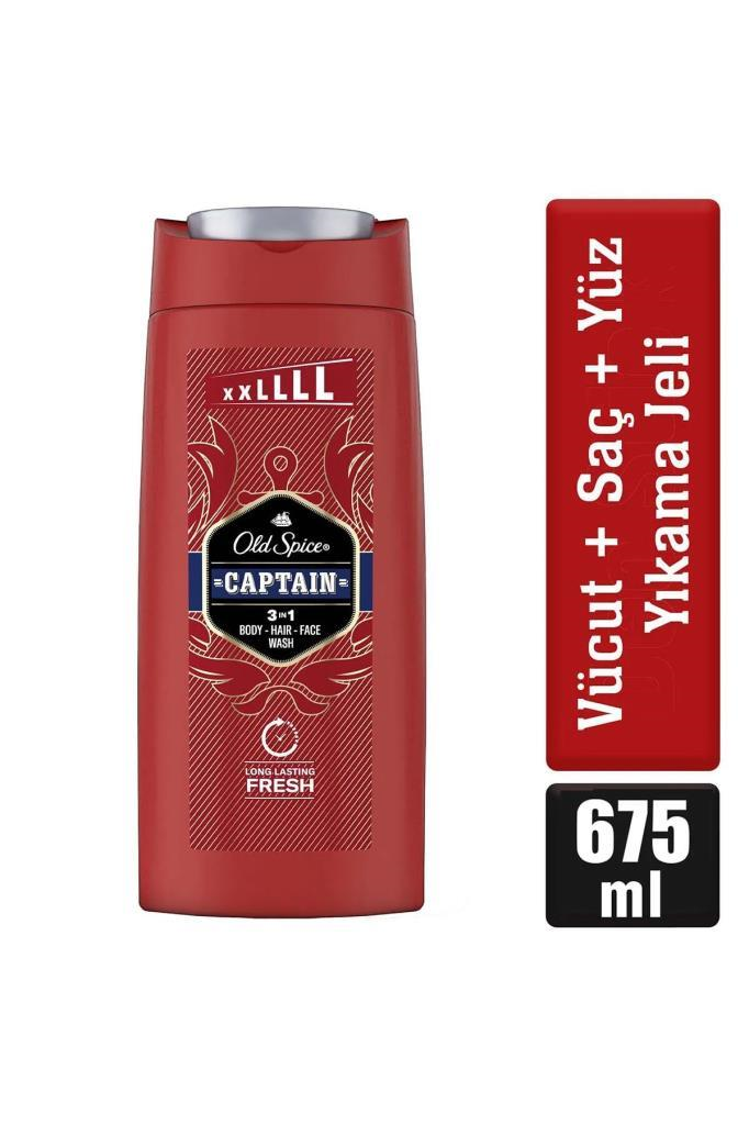 Old Spice Captain 3 In1 Duş Jeli+Şampuan 675 ml